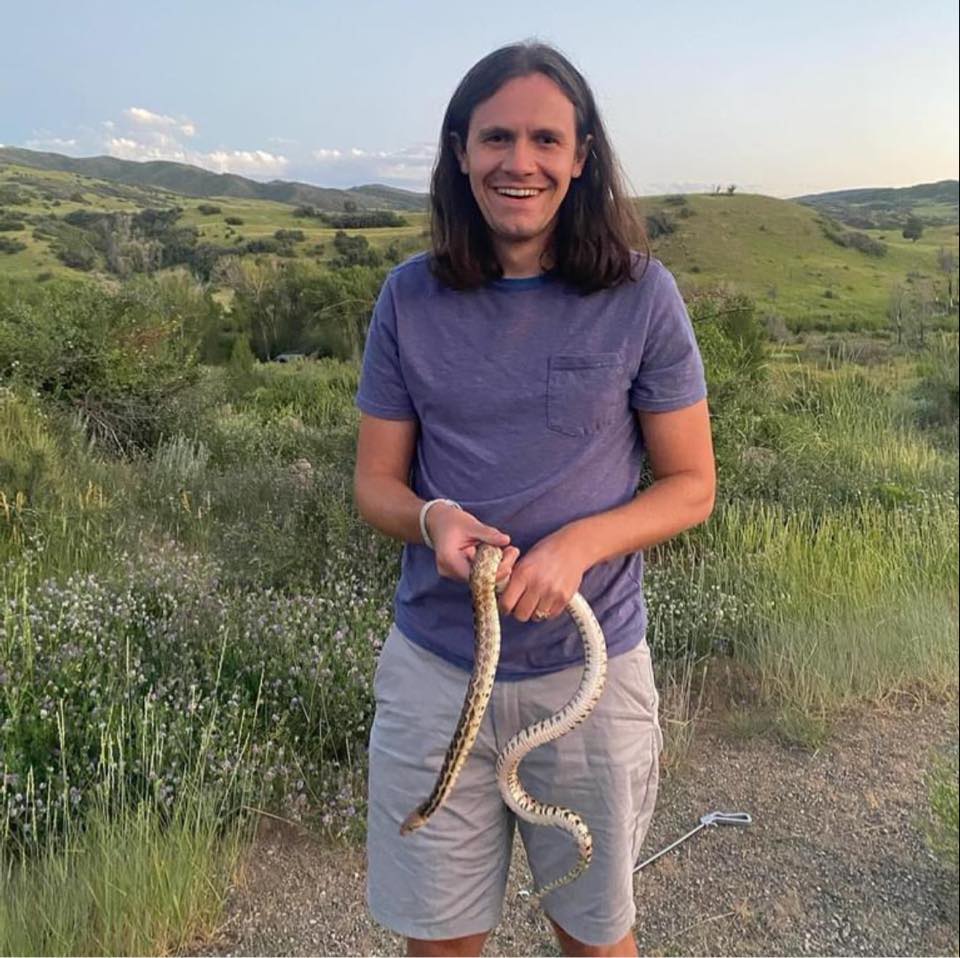 Sam Hirst in the field